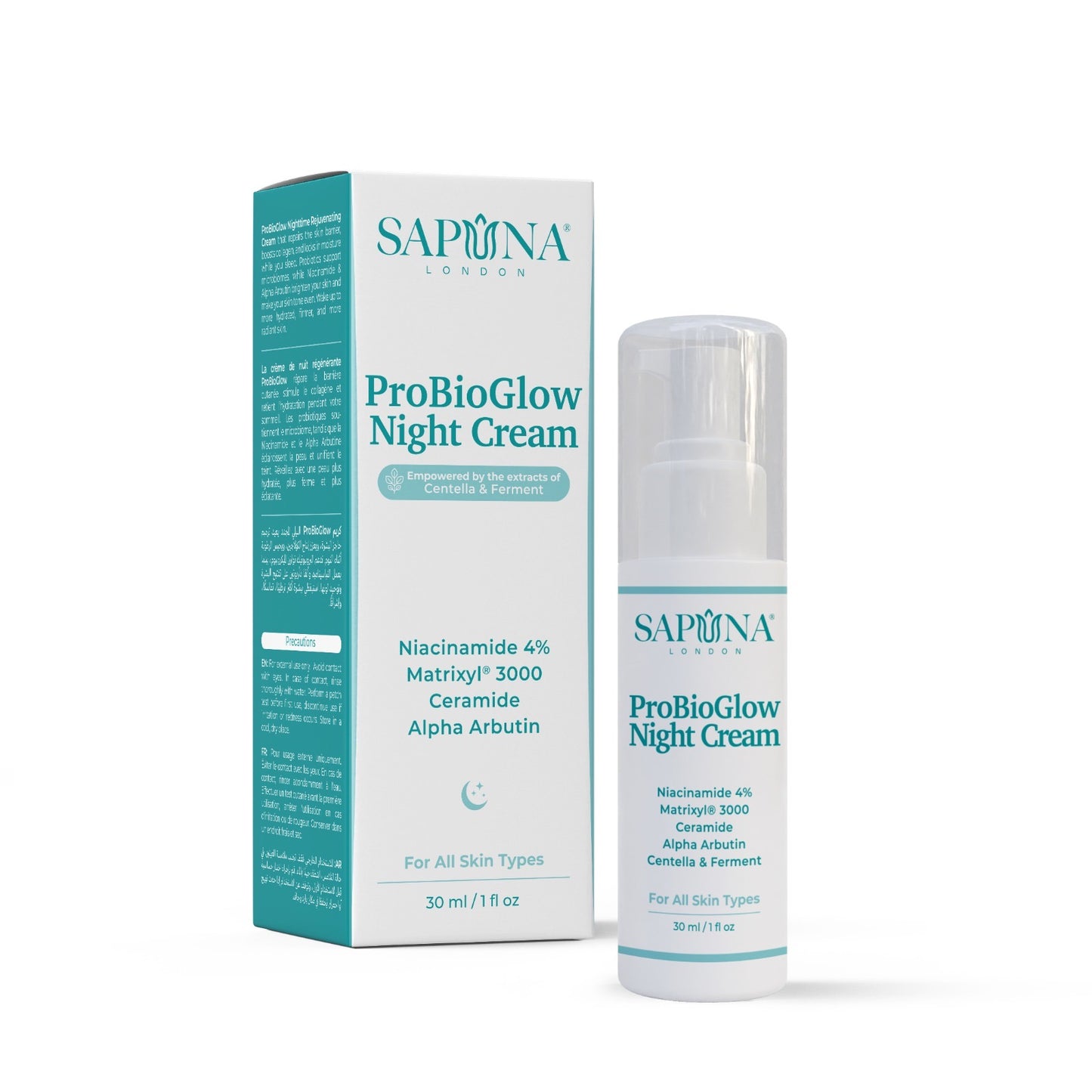 ProBioGlow Night Cream - with Niacinamide, Matrixyl 3000, Ceramide & Alpha Arbutin