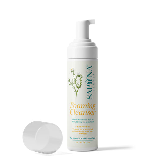 Gentle Foaming Cleanser for Sensitive & Normal Skin – Chamomile, Aloe Vera & Vitamin B5