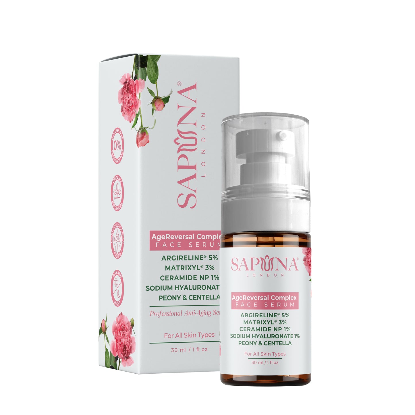 AGEREVERSAL COMPLEX SERUM - Anti-Aging Serum with Argireline, MATRIXYL & CERAMIDE NP