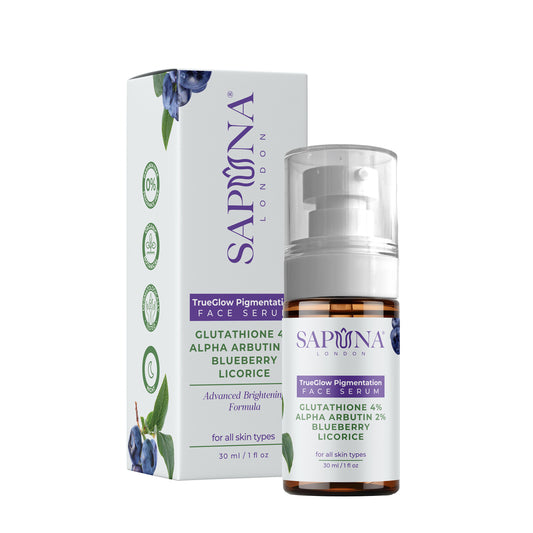TRUEGLOW PIGMENTATION SERUM - Advanced brightening formula with Glutathione, Alpha Arbutin, Blueberry & Licorice